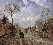 Camille Pissarro Road Vehe s peaceful road oil painting on canvas